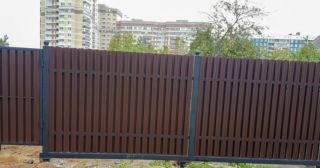 Купить распашные ворота из штакетника Копейск, цена от 2694 руб.